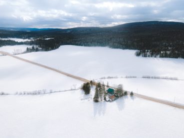 Paysage d'hiver dans L'Autre Laurentides, MRC d'Antoine-Labelle, par Visages régionaux